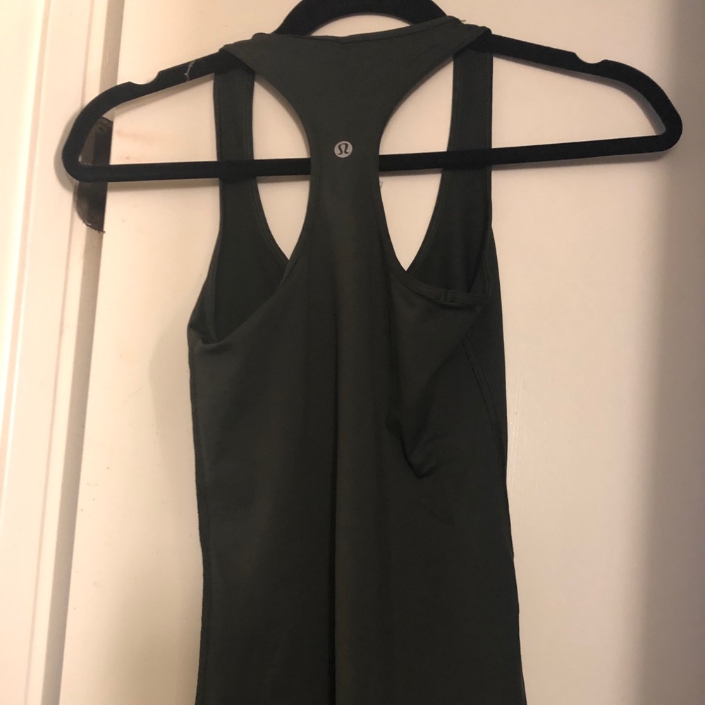 Lululemon dark army green tank